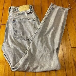 &Denim distressed boyfriend jeans